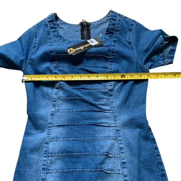 Stylish Blue Denim Dress - Picture 13 of 14